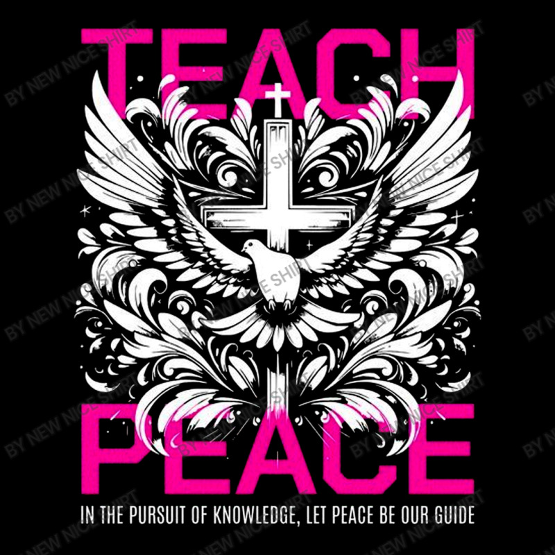 Teach Peace Silver Rectangle Keychain | Artistshot