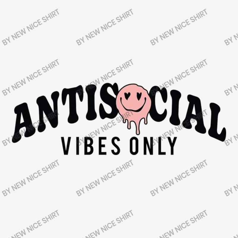 Antisocial Vibes Only Portrait Canvas Print | Artistshot