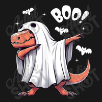 Funny Dabbing Dinosaur Spooky Halloween Boo Flannel Shirt | Artistshot