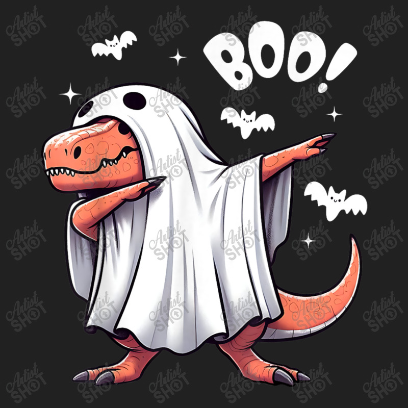 Funny Dabbing Dinosaur Spooky Halloween Boo Basic T-shirt | Artistshot