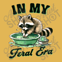 Funny Raccoon Saying In My Feral Era Vintage Hoodie And Short Set | Artistshot