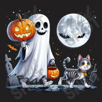 Halloween Ghost Cat Lovers T-shirt | Artistshot