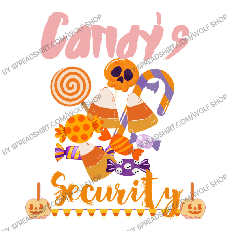 Candy's Security Funny Halloween Jumbo Paper Bag - 18 X 7 X 18 3/4 | Artistshot