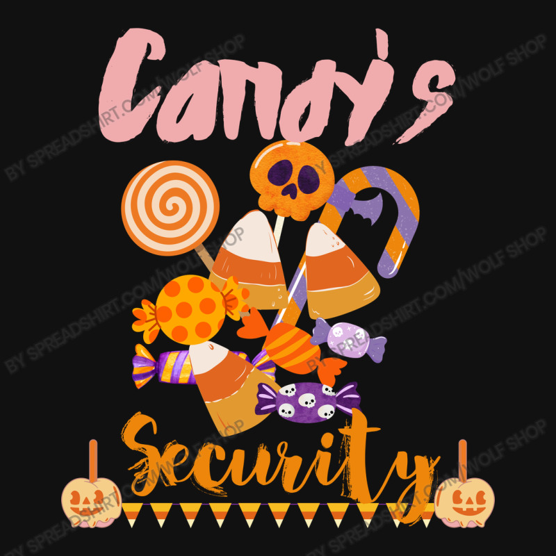 Candy's Security Funny Halloween Silver Rectangle Keychain | Artistshot