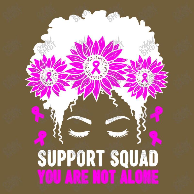 Awareness Support Squad Messy Bun Pink Warrior Retro Trucker Cap | Artistshot