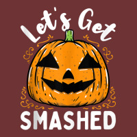 Lets Get Smashed Funny Pumpkin Halloween Drinking Costume Tank Top Seamless Cap | Artistshot