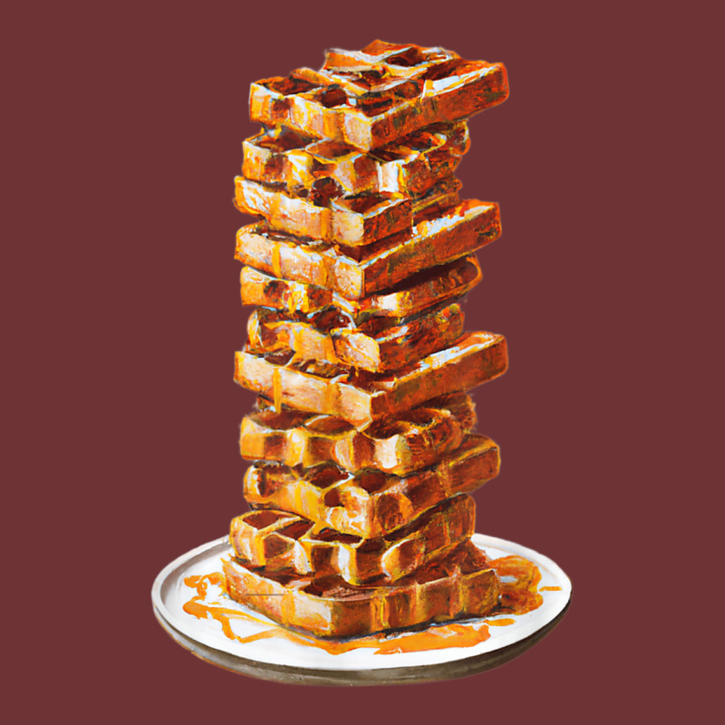 Tall Stack Of Waffles And Syrup Seamless Cap by Outpost | Artistshot