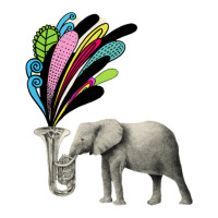 Elephant Playing A Musical Instrument Yupoong Trucker Cap | Artistshot