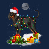 Funny Black And Tan Coonhound Dog Christmas Lights Santa Foam Snapback Hat | Artistshot