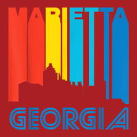 Retro 1970's Style Marietta Georgia Skyline T Shirt Foam Snapback Hat | Artistshot