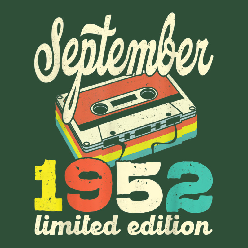 70th Birthday September 1952 Retro Cassette Limited Edition Basic Backpack | Artistshot