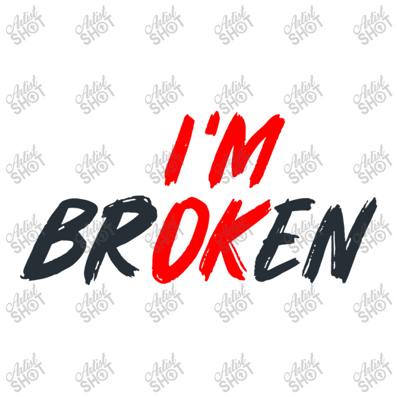 I'm Ok I'm Broken Invisible Illness Men Women Mental Aware Nike Dri-FIT Cap by CUSER3772 | Artistshot