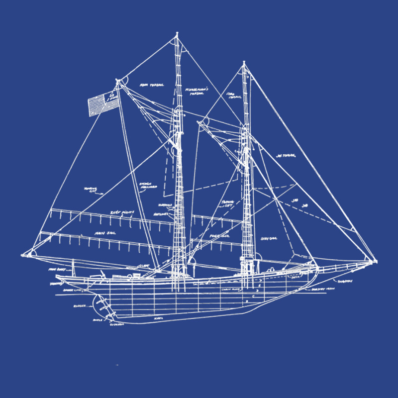 Sailing Vintage Blueprint Sailboat Yachting T Shirt Nike Dri-fit Cap | Artistshot