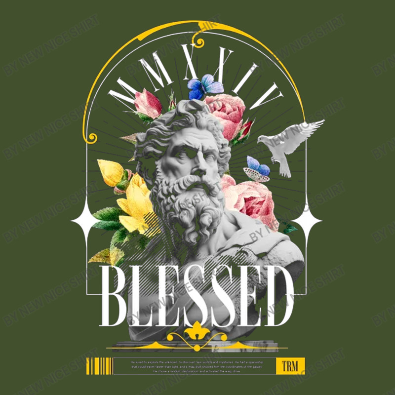 Blessed Statue And Floral Sun Shade Cap | Artistshot