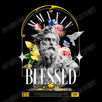 Blessed Statue And Floral Mesh Back Trucker Hat | Artistshot