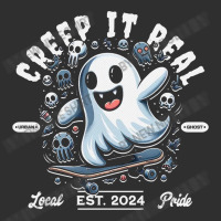 Creep It Real - Skateboard Ghost Round Leatherette Patch | Artistshot