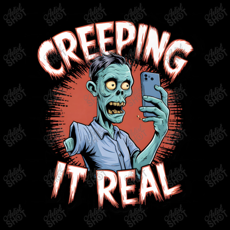 Creeping It Real Funny Zombie Selfie Design For Ha Urban Heavy T-shirt | Artistshot