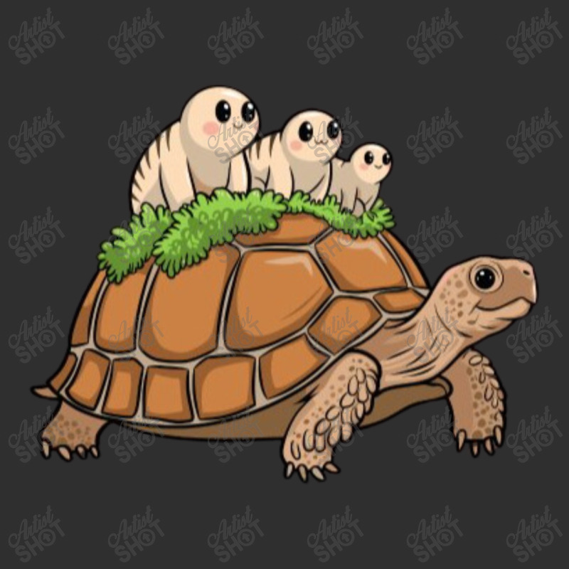 Tortoise Carrying Tardigrade Family On Flexfit Fit Square Leatherette Patch | Artistshot