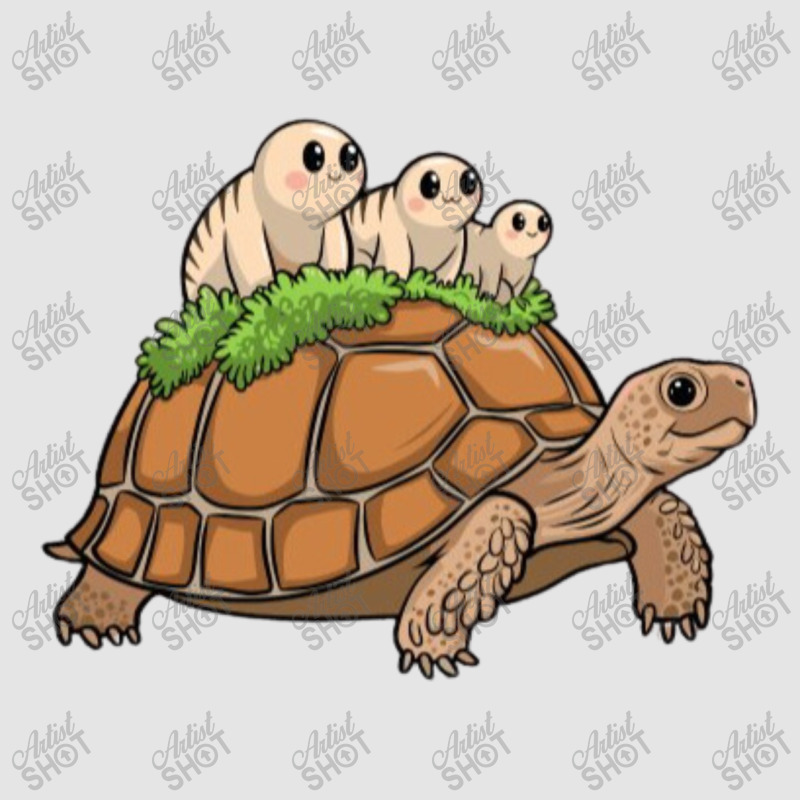 Tortoise Carrying Tardigrade Family On Flexfit Fit Medium-length Apron | Artistshot