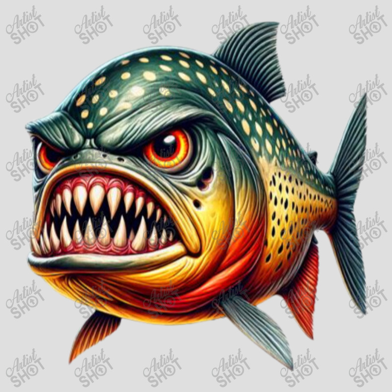 Fierce Piranha Attack V-neck Tee | Artistshot