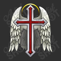 Guardian Winged Cross Oval Leatherette Patch | Artistshot