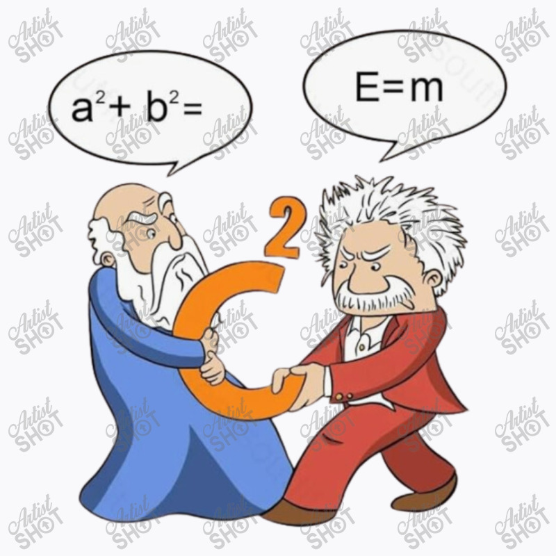 Geek Nerdy Pythagoras Vs Einstein T-shirt | Artistshot