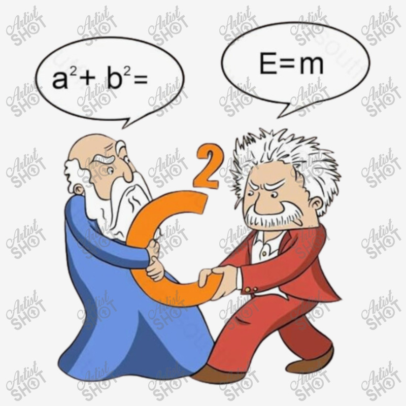 Geek Nerdy Pythagoras Vs Einstein Graphic T-shirt | Artistshot