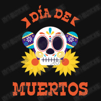 Dia De Muertos, Skull, Skeleton, Flowers Portrait Canvas Print | Artistshot