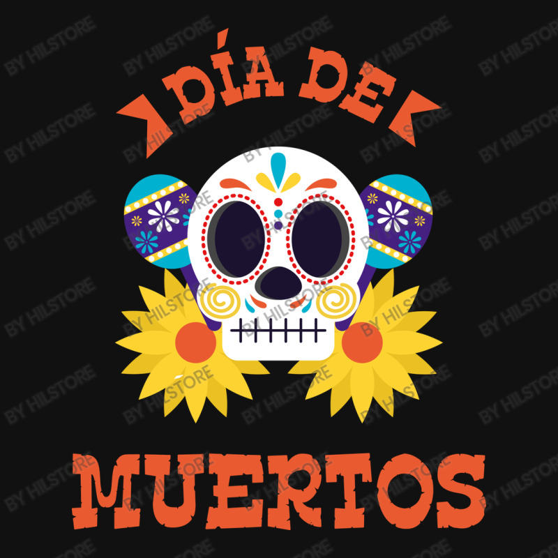 Dia De Muertos, Skull, Skeleton, Flowers Portrait Canvas Print | Artistshot