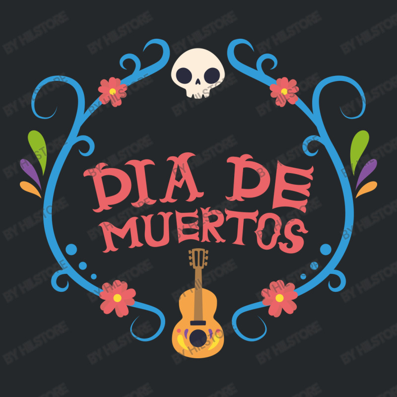 Dia De Muertos, Skull, Skulls, Skeleton, Guitar Crewneck Sweatshirt | Artistshot