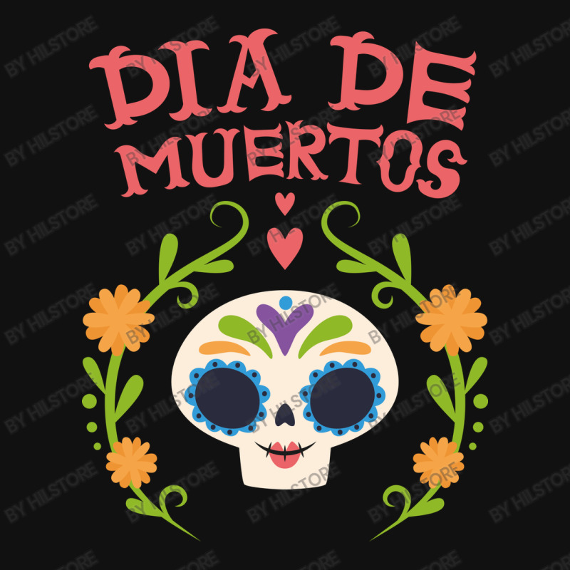 Dia De Muertos, Skull, Skulls, Skeleton, Flowers Portrait Canvas Print | Artistshot