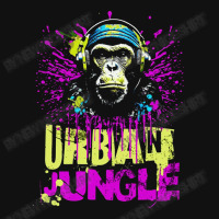 Urban Jungle Monkey In Headphones Street Art Crew Socks | Artistshot