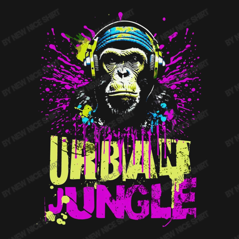 Urban Jungle Monkey In Headphones Street Art Active Duffel | Artistshot