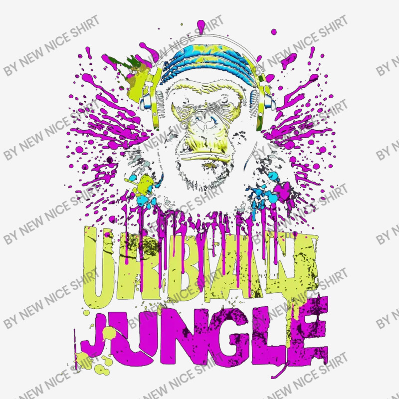 Urban Jungle Monkey In Headphones Street Art Travel Mug | Artistshot