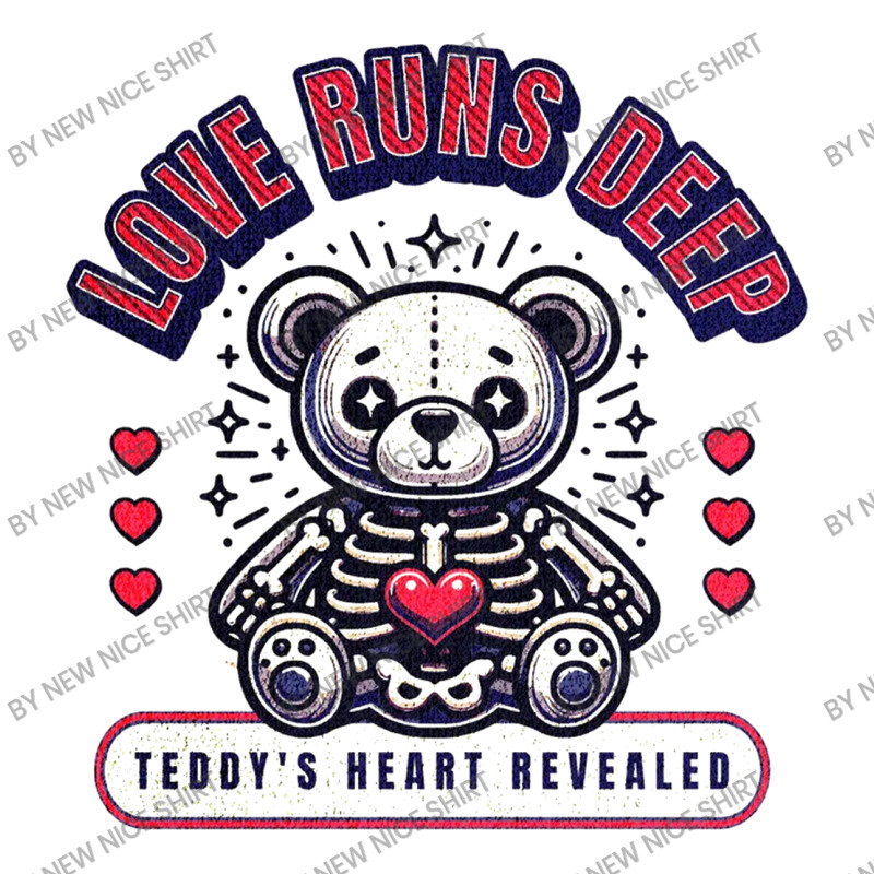 Teddy Bear X-ray Skeleton Heart Love Funny Cool Qu Youth Tee | Artistshot