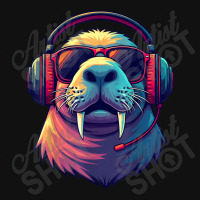 Dj Manatee Portrait Canvas Print | Artistshot