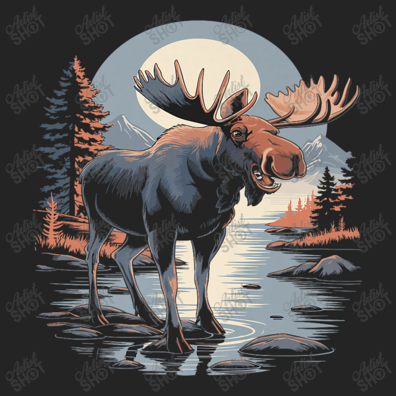 Moon Moose 3/4 Sleeve Shirt | Artistshot