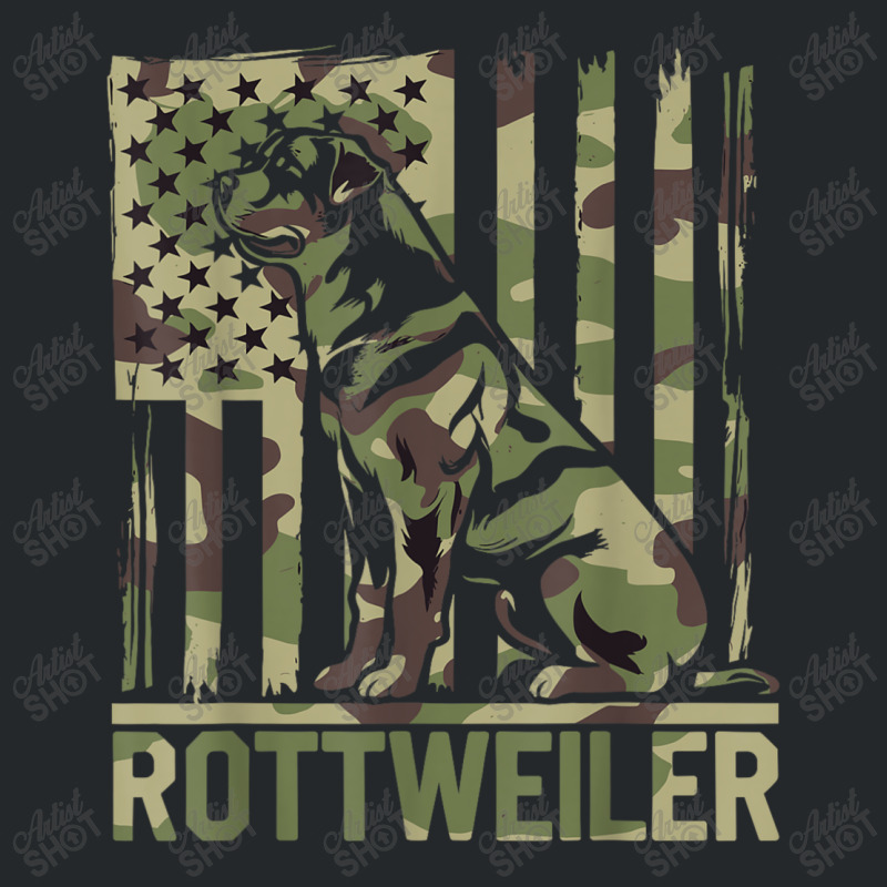 Rottweiler   Usa American Flag Camouflage Dog Owne Crewneck Sweatshirt | Artistshot