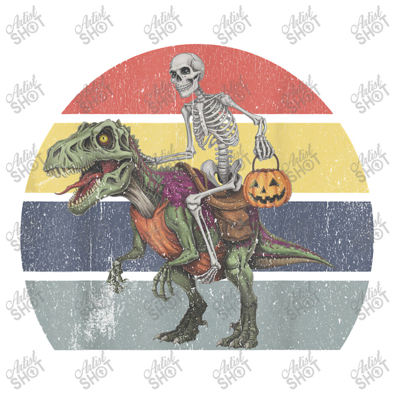 Skeleton Riding Mummy Dinosaur Halloween Bomber Jacket | Artistshot