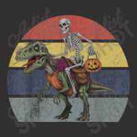 Skeleton Riding Mummy Dinosaur Halloween Champion Hoodie | Artistshot