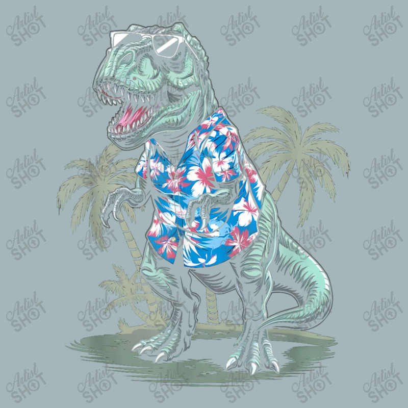 T-rex On Vacation Funny Dino Lover Island Unisex Sherpa-lined Denim Jacket | Artistshot