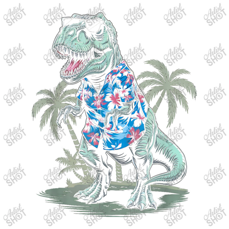 T-rex On Vacation Funny Dino Lover Island Bomber Jacket | Artistshot