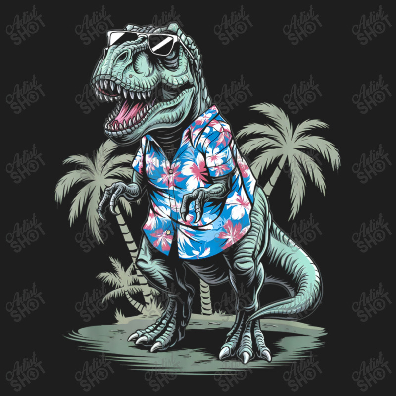 T-rex On Vacation Funny Dino Lover Island Classic T-shirt | Artistshot