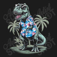 T-rex On Vacation Funny Dino Lover Island Hoodie & Jogger Set | Artistshot