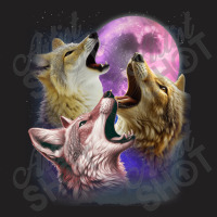 3 Jackals Howling At The Moon T-shirt | Artistshot