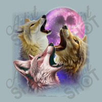 3 Jackals Howling At The Moon Unisex Sherpa-lined Denim Jacket | Artistshot