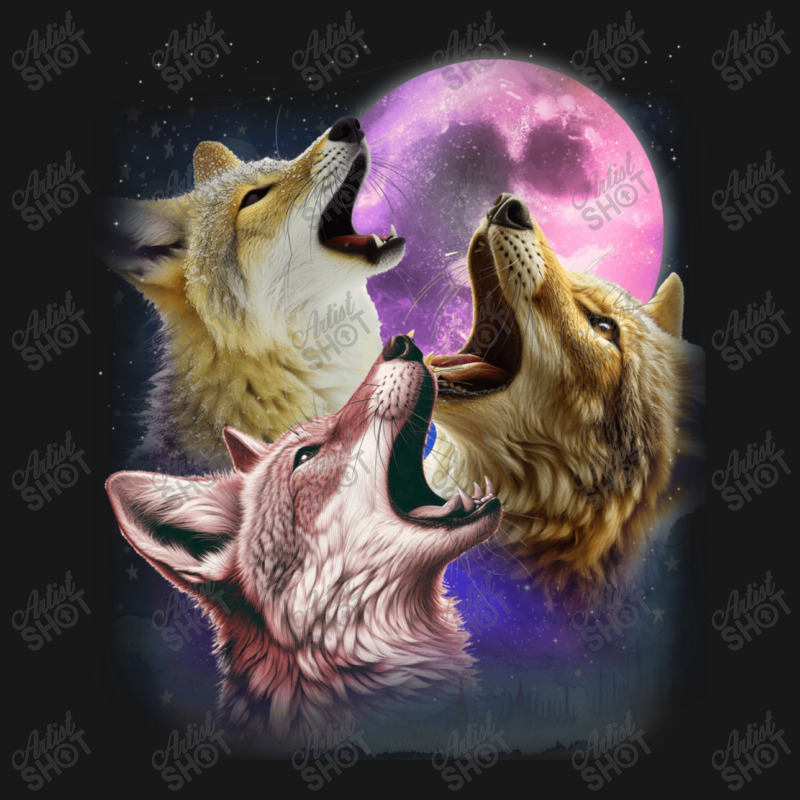 3 Jackals Howling At The Moon Flannel Shirt | Artistshot