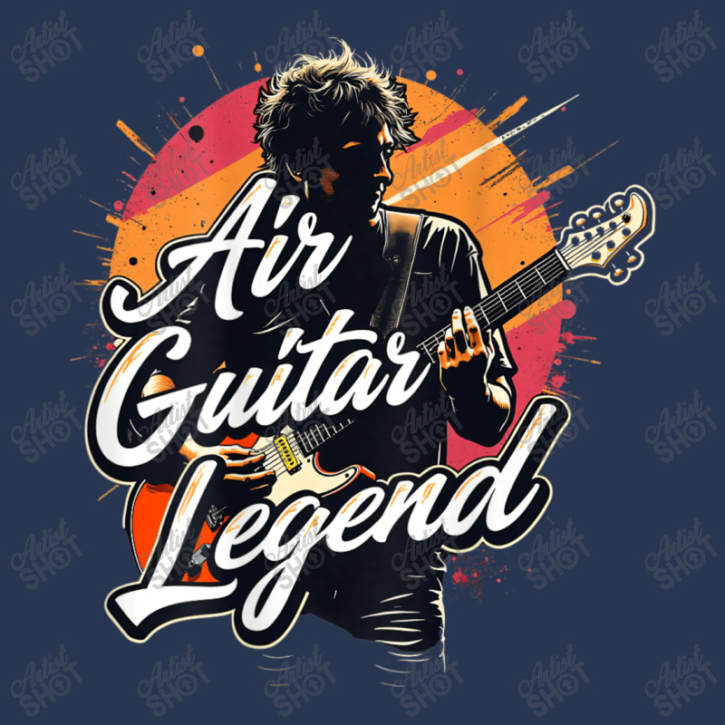 Air Guitar Lover Gag Men Denim Jacket | Artistshot