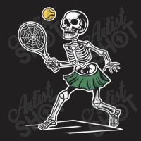 Spooky Tennis Halloween Skeleton T-shirt | Artistshot