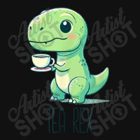 Tyrannosaurs Rex Cute Funny Sip Tea Graphic T-shirt | Artistshot